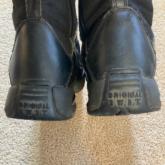 Original SWAT Boots Mens Size 10 Classic Lace Up Black Leather 1232 main image 12